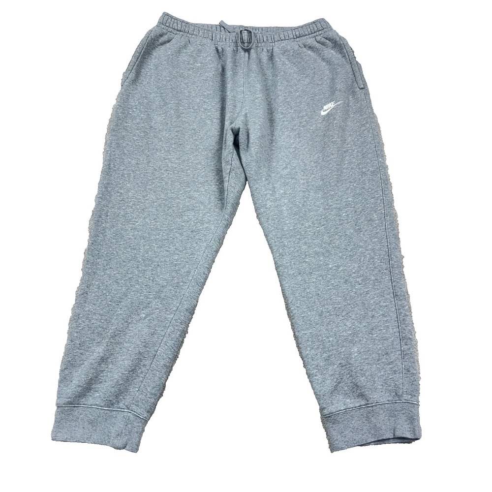 Nike Sweatpants Men XL Heather Gray Cropped Tapered Jogger Sweats Sportswear